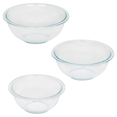 Pyrex Juego De 3 Bowls..