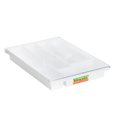 Vanyplast Organizador De Cubiertos Con Tapa.