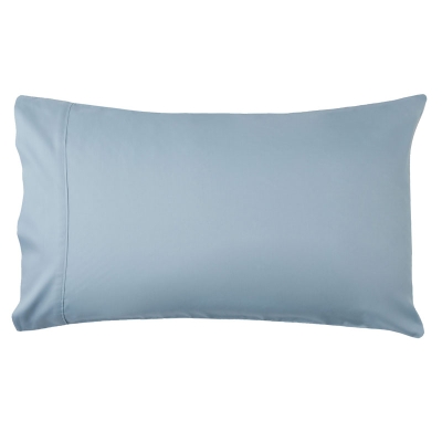 Haus Juego De 2 Fundas De Almohadas Signature 300 Hilos King Azul Cielo.