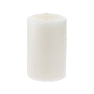 Vela Decorativa Cilíndrica Blanca 4" x 6.5".