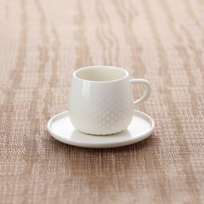 Taza De Espresso Con Plato Raindrop.