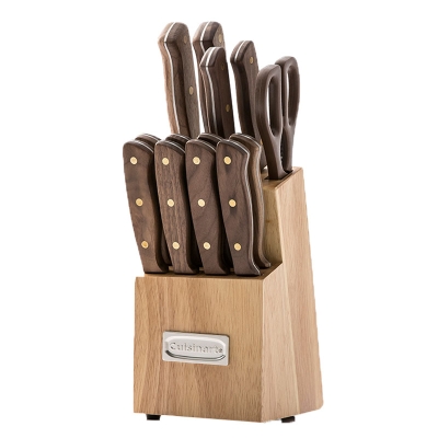 Cuisinart Triple Rivet Bloque Cuchillo De Madera Juego De 14.