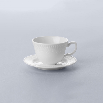 Taza De Espresso Con Plato Queen Lace.