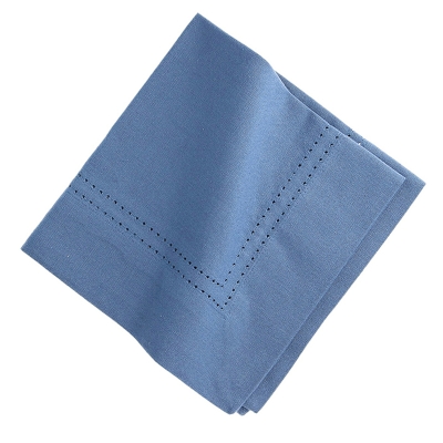 Haus Servilleta Hemstitch Azul Cadete.