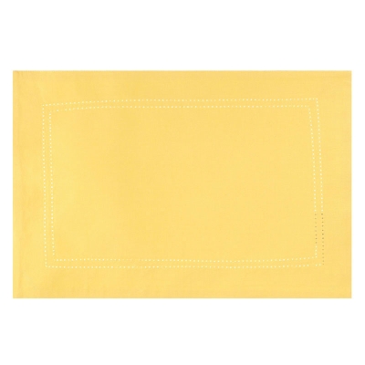 Haus Individual Hemstitch Amarillo 13" x 19".