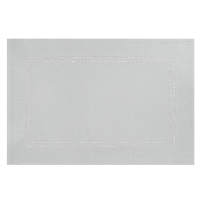 Haus Individual Hemstitch Gris 13" x 19".