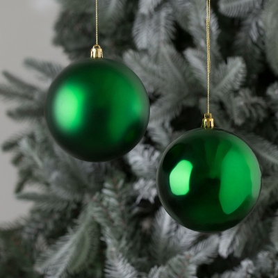 Bolas De Navidad Verde Juego de 2.