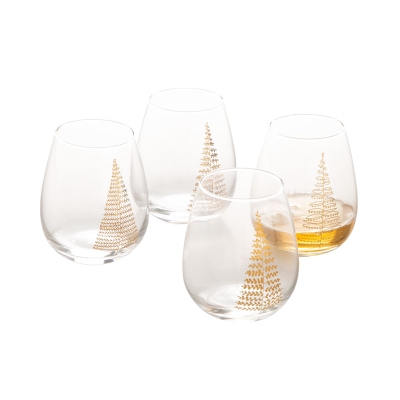 Vasos Arboles De Navidad Juego de 4.