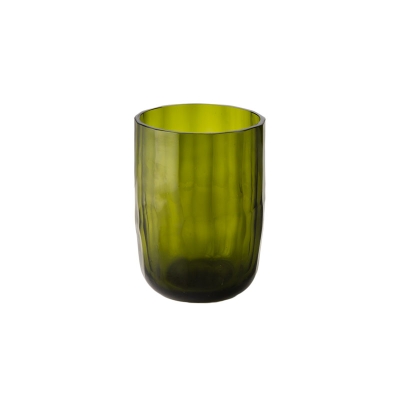 Portavotiva De Vidrio Verde.