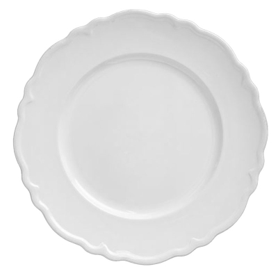 Plato Base Blanco.