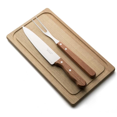 Tabla Para Cortar Con Cuchillo Tramontina Juego De 2.