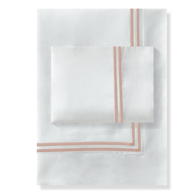 Haus Juego De Duvet Classic 300 Hilos Twin Rosa Bebé.