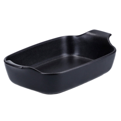 Fuente Para Hornear Rectangular Negro.