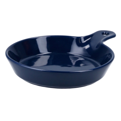 Fuente Para Hornear Redondo Azul Marino.