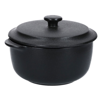 Fuente Para Hornear Con Tapa Negra 7'.