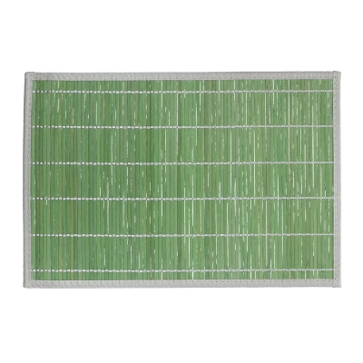 Individual Bambú Verde 12" x 18".