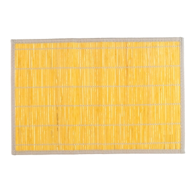 Individual Bambú Amarillo 12" x 18".