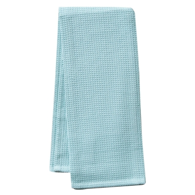 Toalla De Cocina Waffle Azul.
