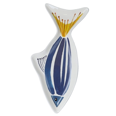 Fuente De Servir Pez Azul.