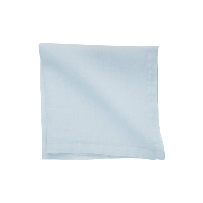 Servilleta De Lino Azul Claro.