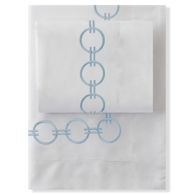 Haus Juego De Duvet Soleil 300 Hilos King Azul Claro.