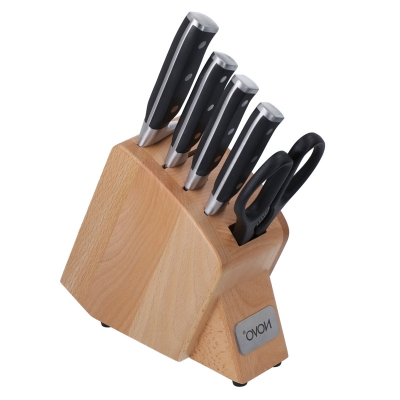 Bloque De Cuchillo Con Tijera Multiuso Juego De 5.