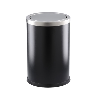 Basurero Tipo Vaivén Negro 10 Lts.