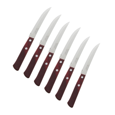 Cuchillo De Asado Tramontina Polyw Juego De 6.