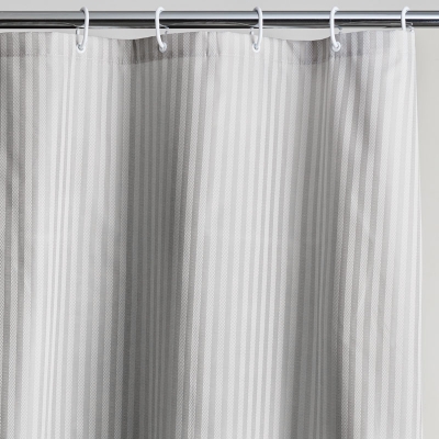 Novo Cortina De Baño Stripes Gris.