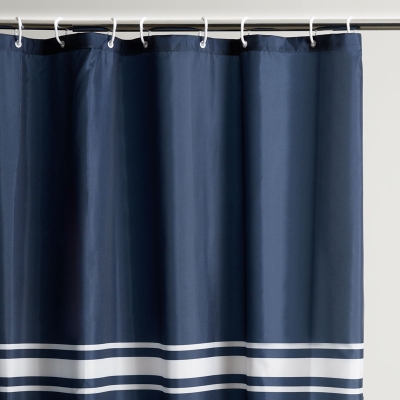 Novo Cortina De Baño Easy Azul Oscuro.