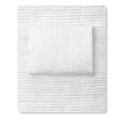 Haus Colcha Pleats Twin Blanco.