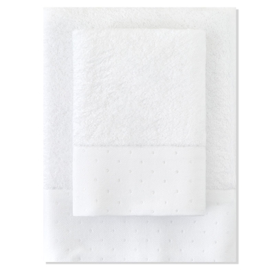 Toalla De Cara Lisa Blanco.