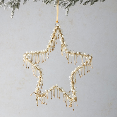 Ornamento Estrella Dorado 11''.