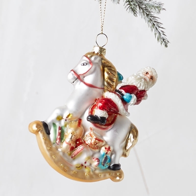Colgante Santa Sobre Caballo 3.7".