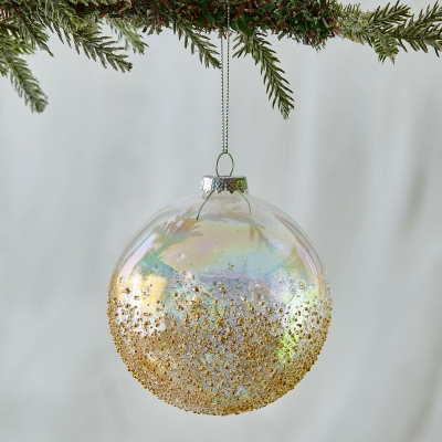 Bola De Navidad Dorado 4".