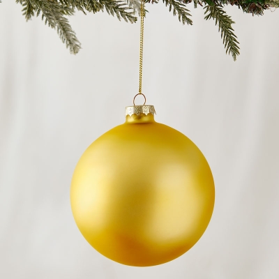 Bola De Navidad Dorado 4".