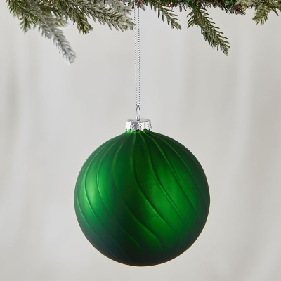 Bola De Navidad Verde 4".