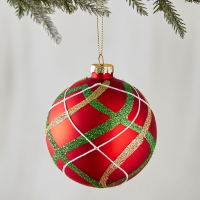 Bola De Navidad Rojo 4".