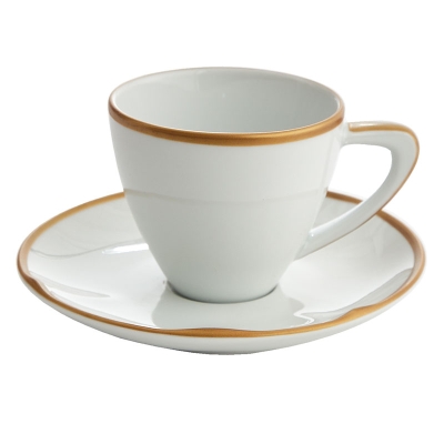 Taza De Espresso Volare Dorado.