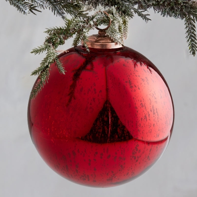 Bola De Navidad Rojo 14".