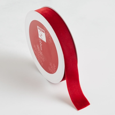 Cinta De Terciopelo Rojo 1" 10yd.