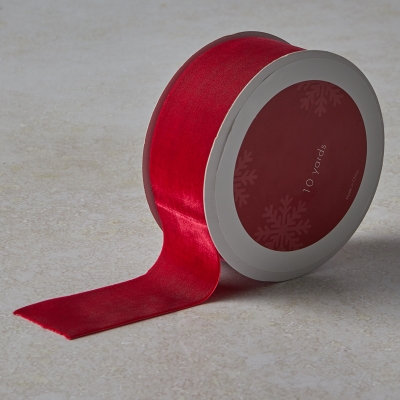 Cinta Terciopelo Rojo 2" 10yd.