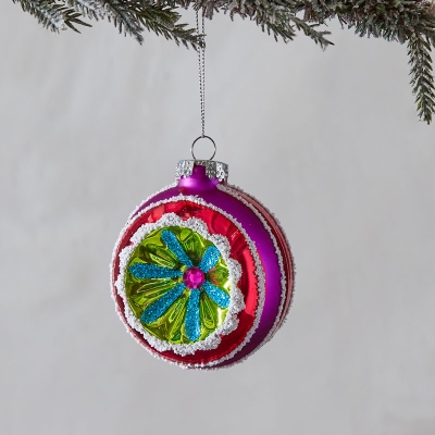 Bola De Navidad Colorida 3".