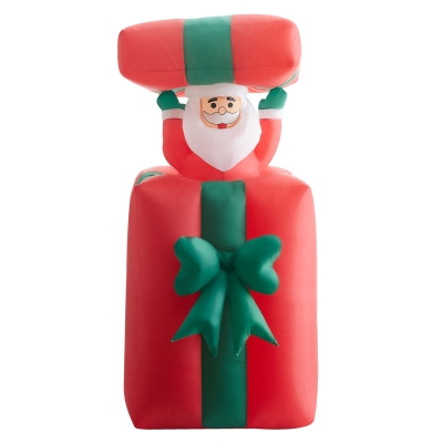 Inflable Santa En Regalo.