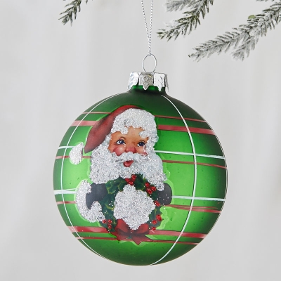 Bola De Navidad Verde 4".