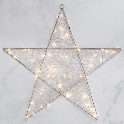 Adorno Estrella Con Luz 27.6".