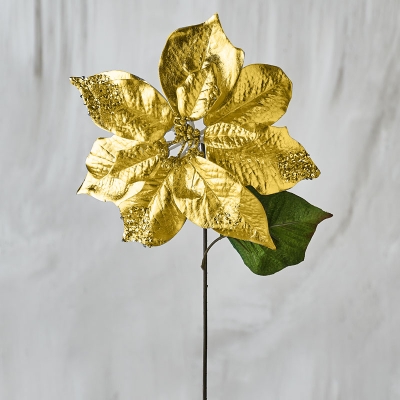 Flor Pascua Dorado 20".