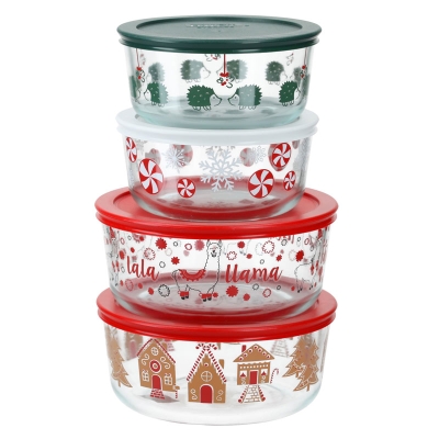 Pyrex Redondo Juego De 8.
