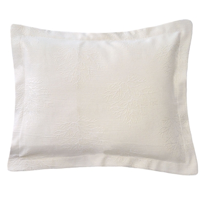 Haus Funda De Almohadón Matelassé Coral Marfil.
