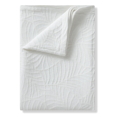 Haus Cubrecama Matelassé Chamboard Twin Blanco.
